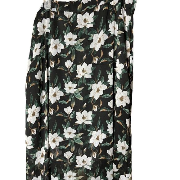 Blue Rain Floral High Low Midi Skirt Size Large‎ - Picture 8 of 10